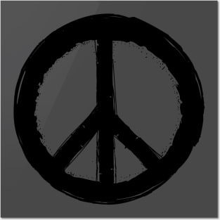 Vintage Peace Sign in tie dye or solids Posters and Art